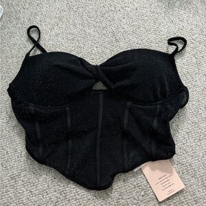 Size 6 glitter going out top never worn